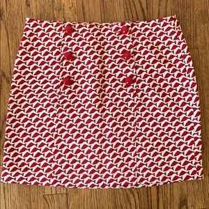 Red printed Vineyard Vines skirt